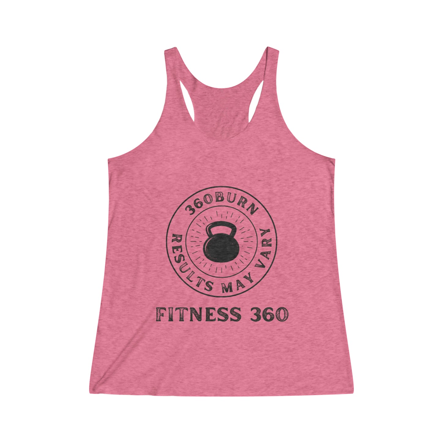 360 Burn Results May Vary Racerback Tank