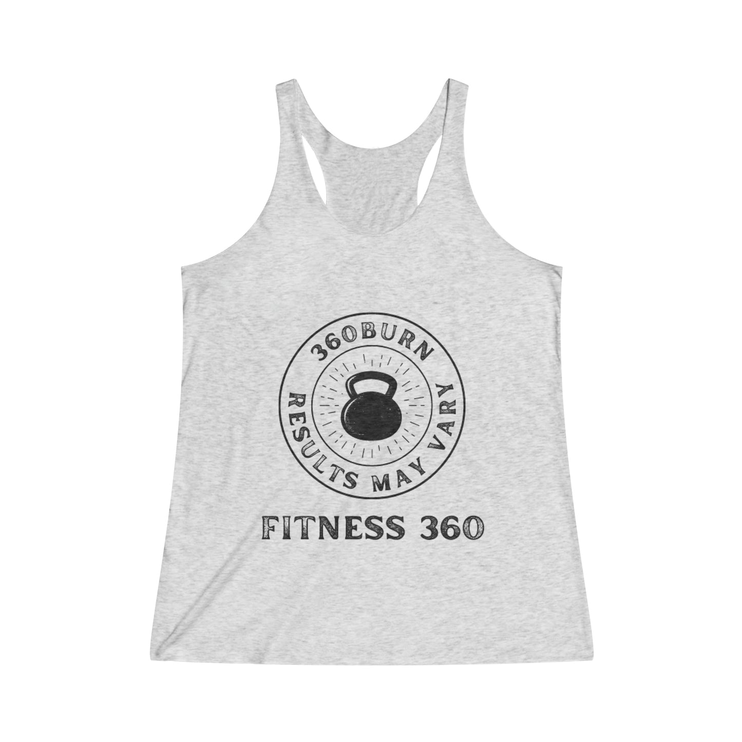 360 Burn Results May Vary Racerback Tank